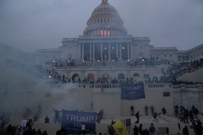 US Capitol rioters included trained ex-military, police: AP | News | Al  Jazeera