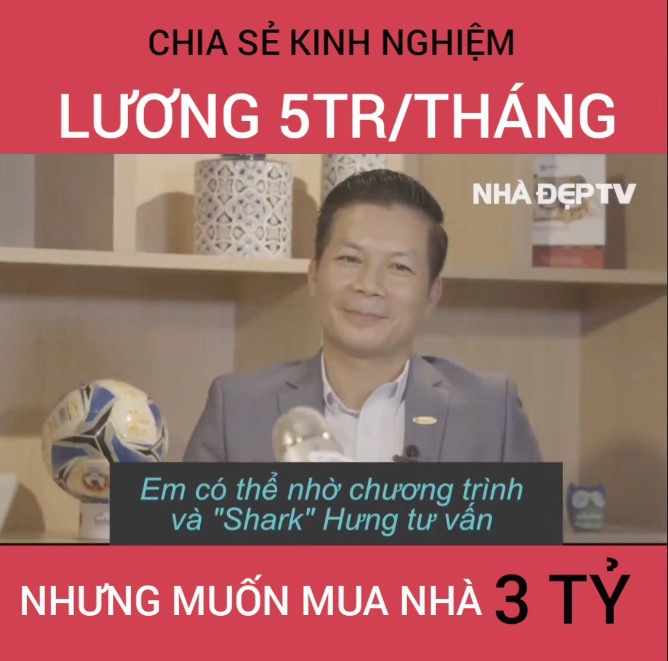 Shark Hưng chia sẻ bí quyết "làm giàu không khó" cho cô gái trẻ lương 5 triệu nhưng mua nhà chung cư: Hãy mặc đẹp, tập gym… ở khu cao cấp để tìm người chưa vợ