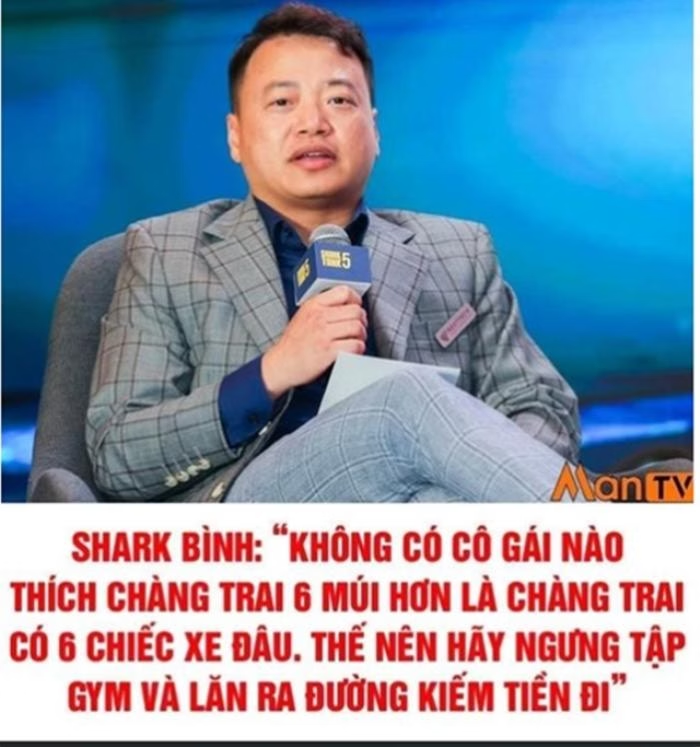 Phát ngôn chấn động của Shark Bình về tình yêu: “Không có 1 cô gái nào thích chàng trai 6 múi hơn là chàng trai có 6 chiếc xe ô tô đâu”